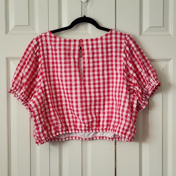 Torrid Seersucker Crop Top - Picture 2 of 5